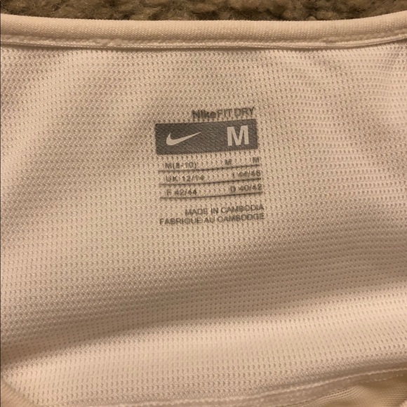 White/Purple fitted Nike Dri-fit Tank - Picture 3 of 4